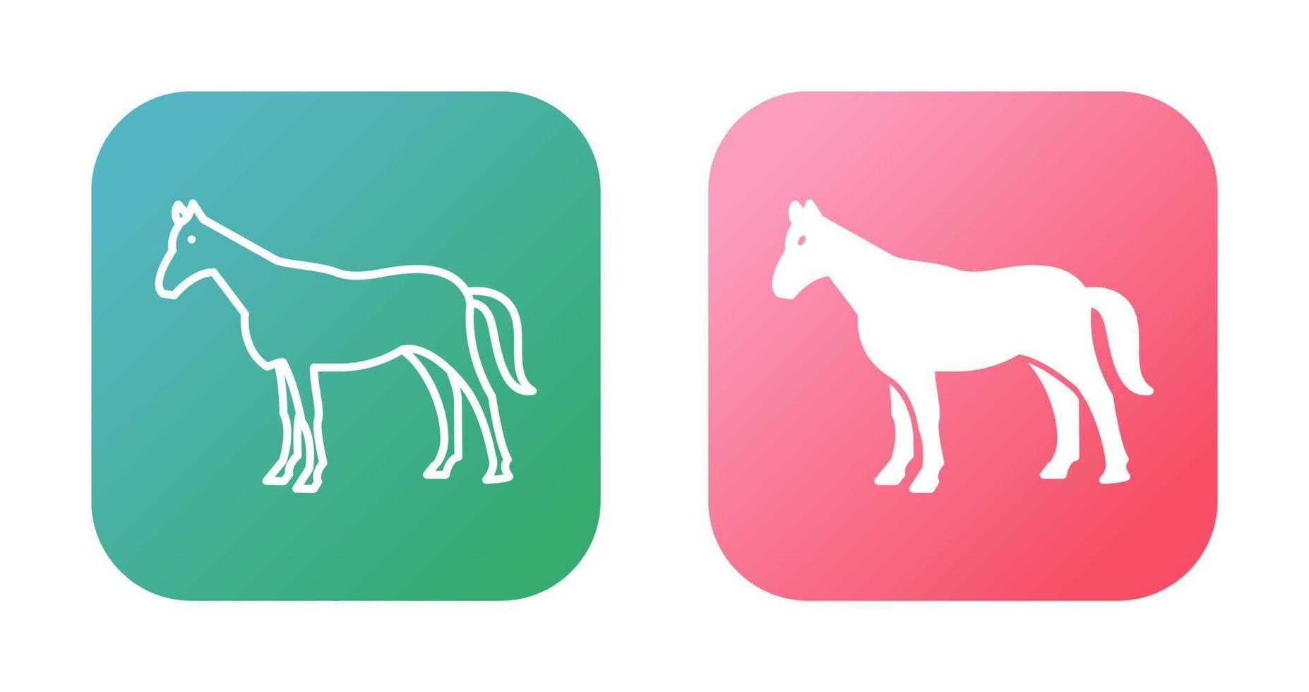 icono de vector de caballo