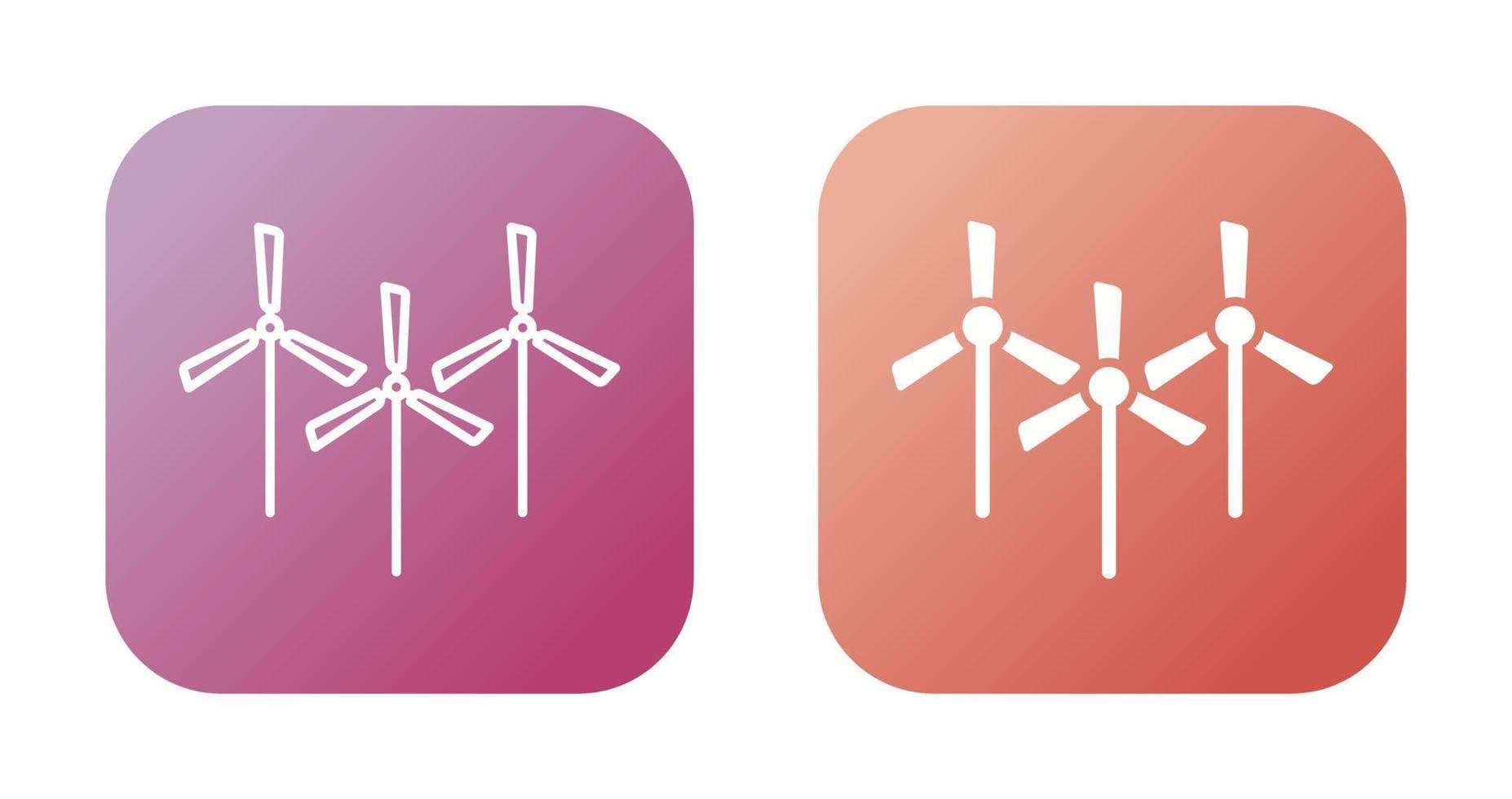 Multiple Windmills Vector Icon