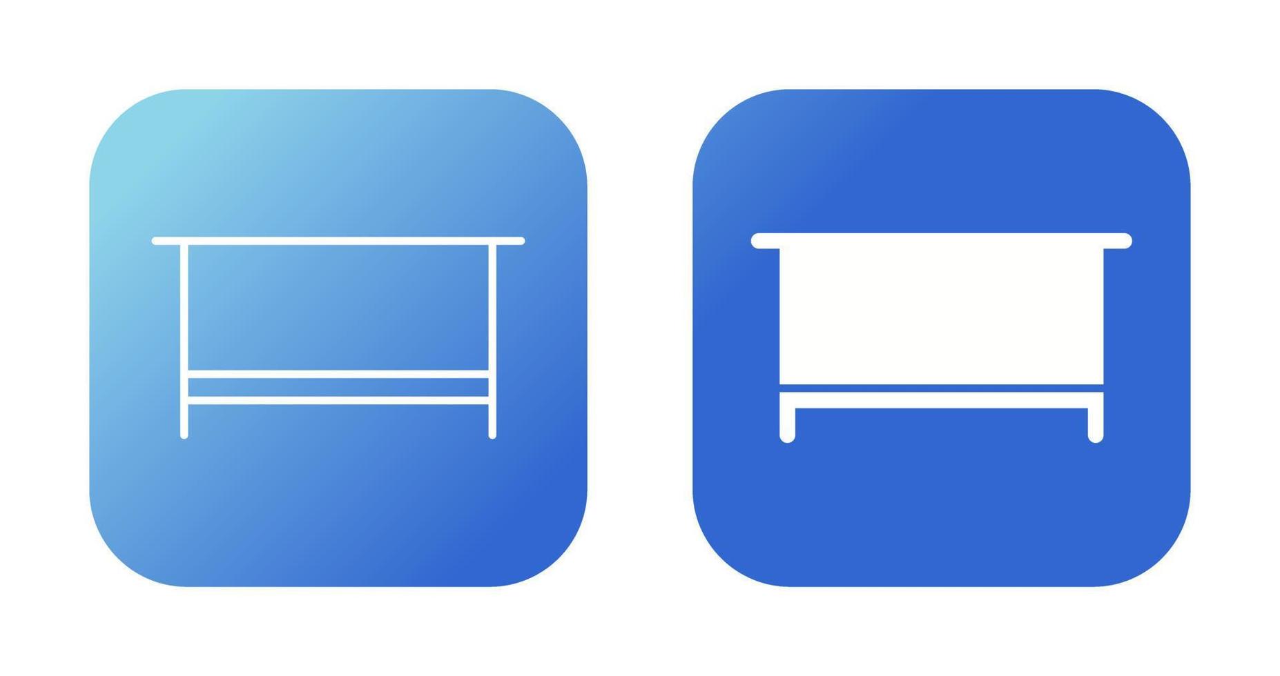 Simple Desk Vector Icon