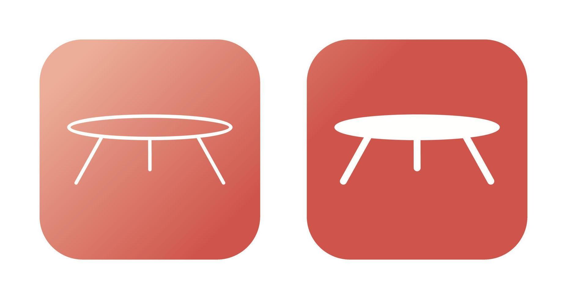 Small Table Vector Icon