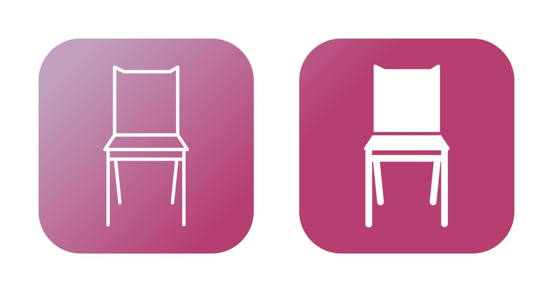 Bedroom Chair Vector Icon