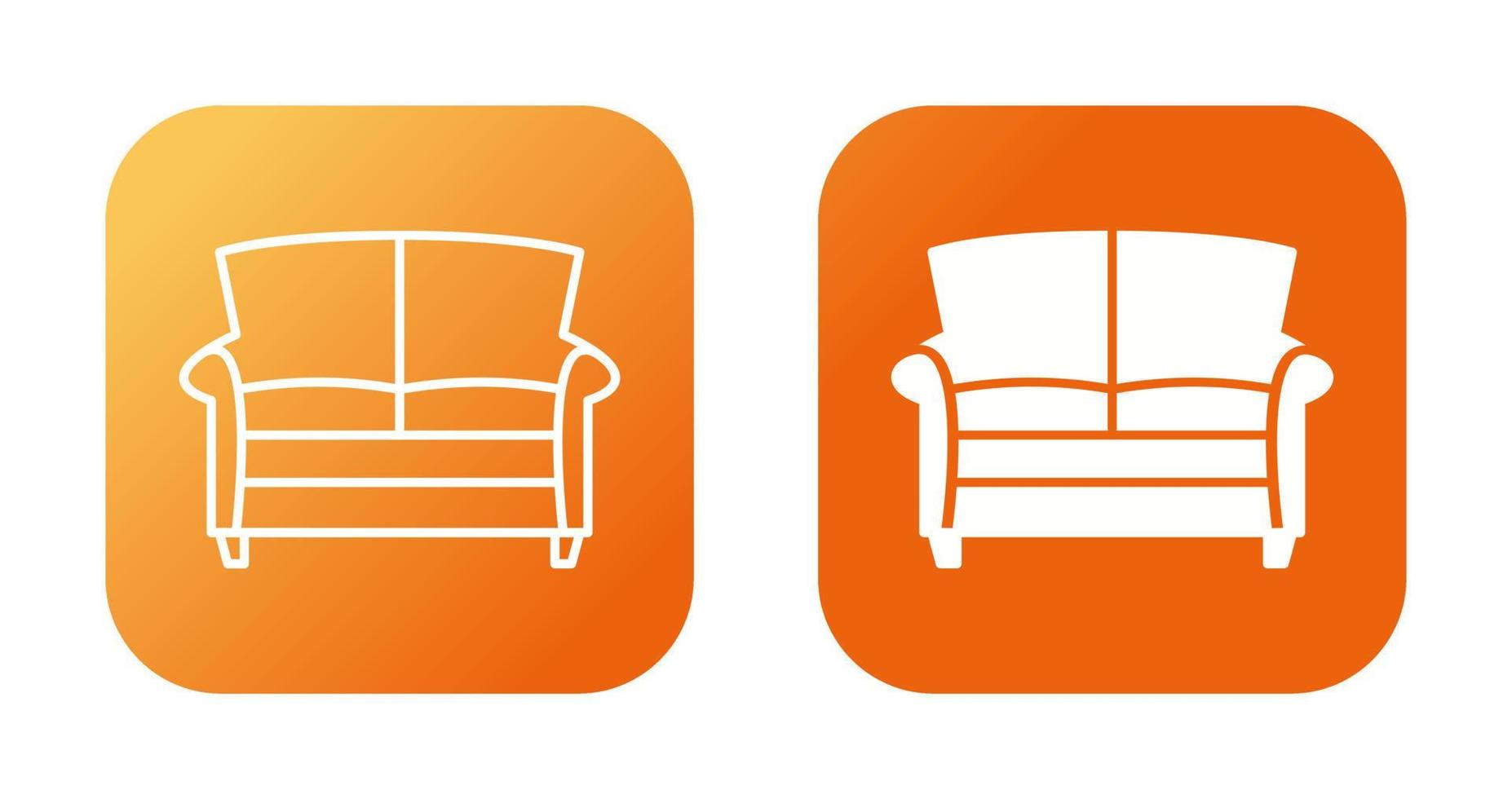 Double Sofa Vector Icon