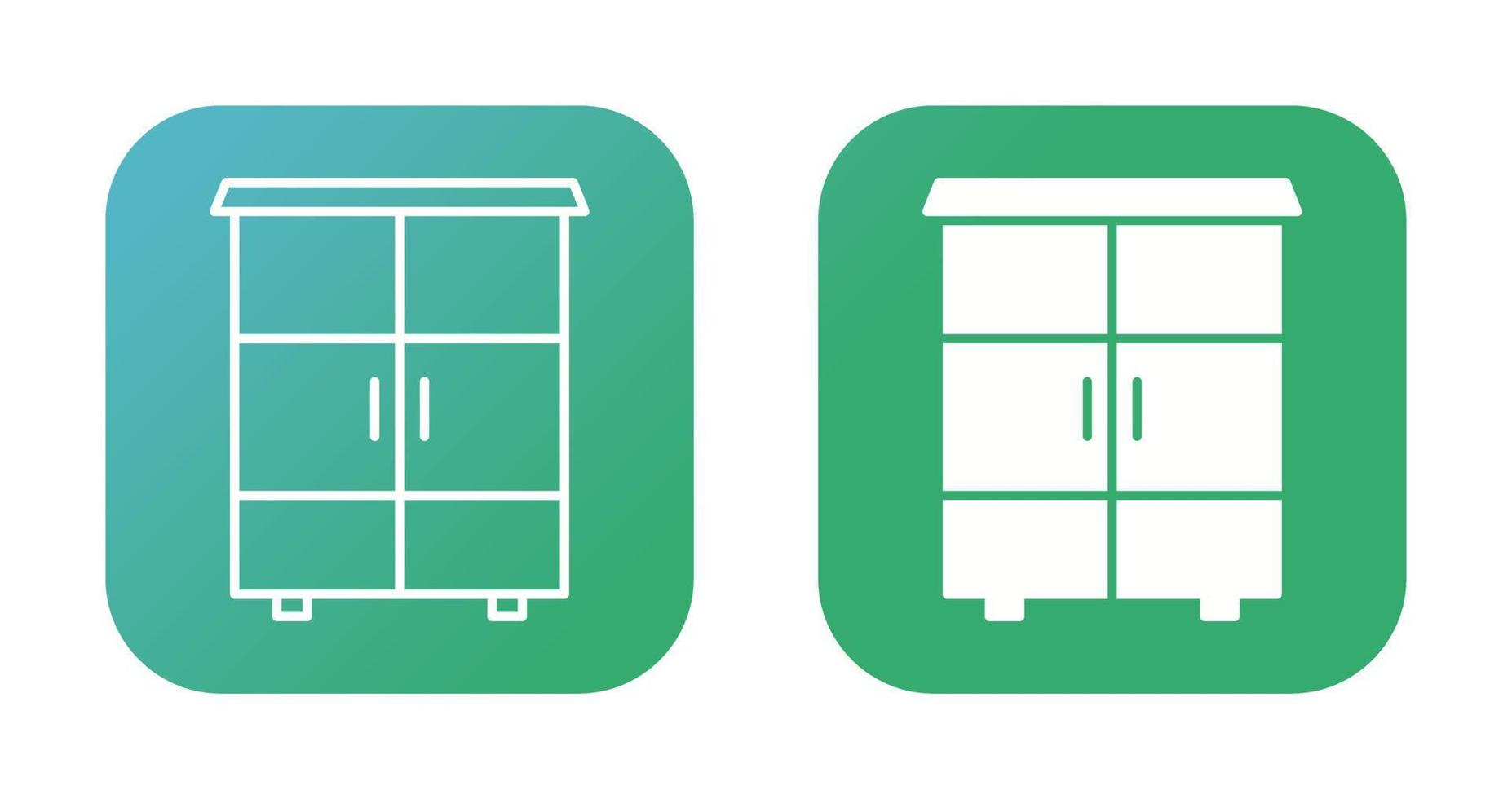 Shelves Cabinet Vector Icon