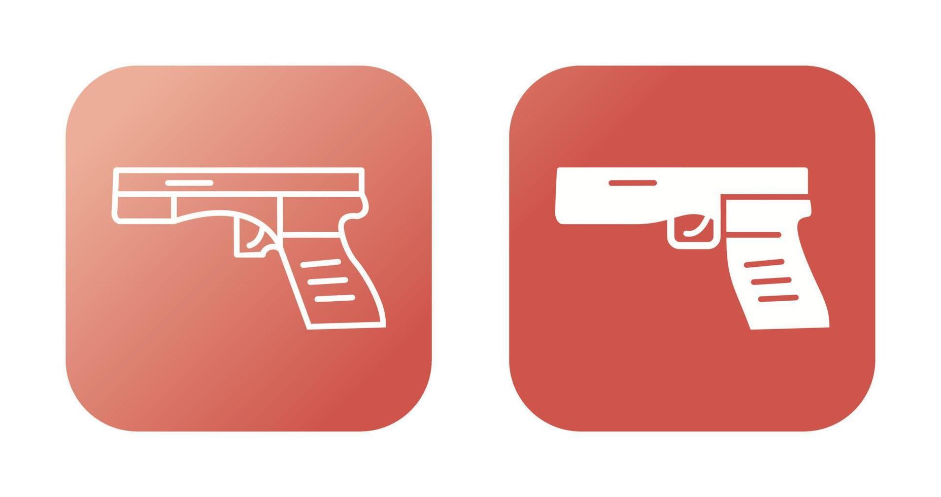 icono de vector de pistola