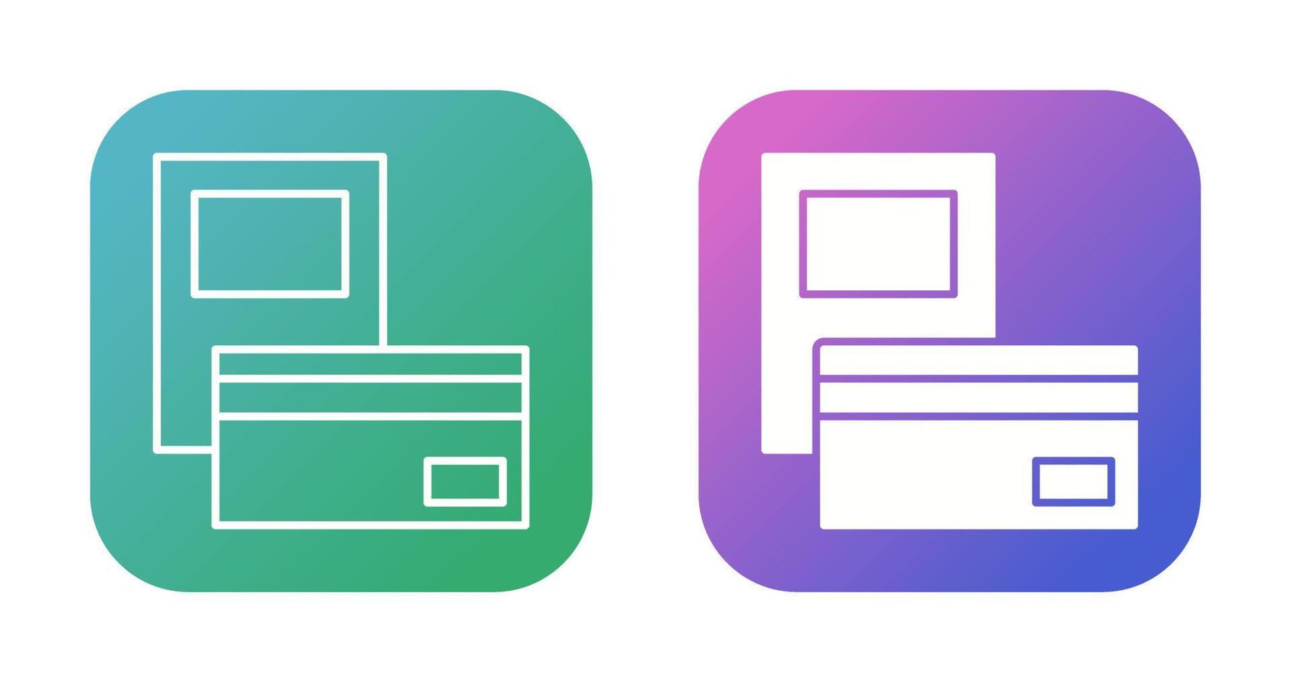 Pay via Card Vector Icon