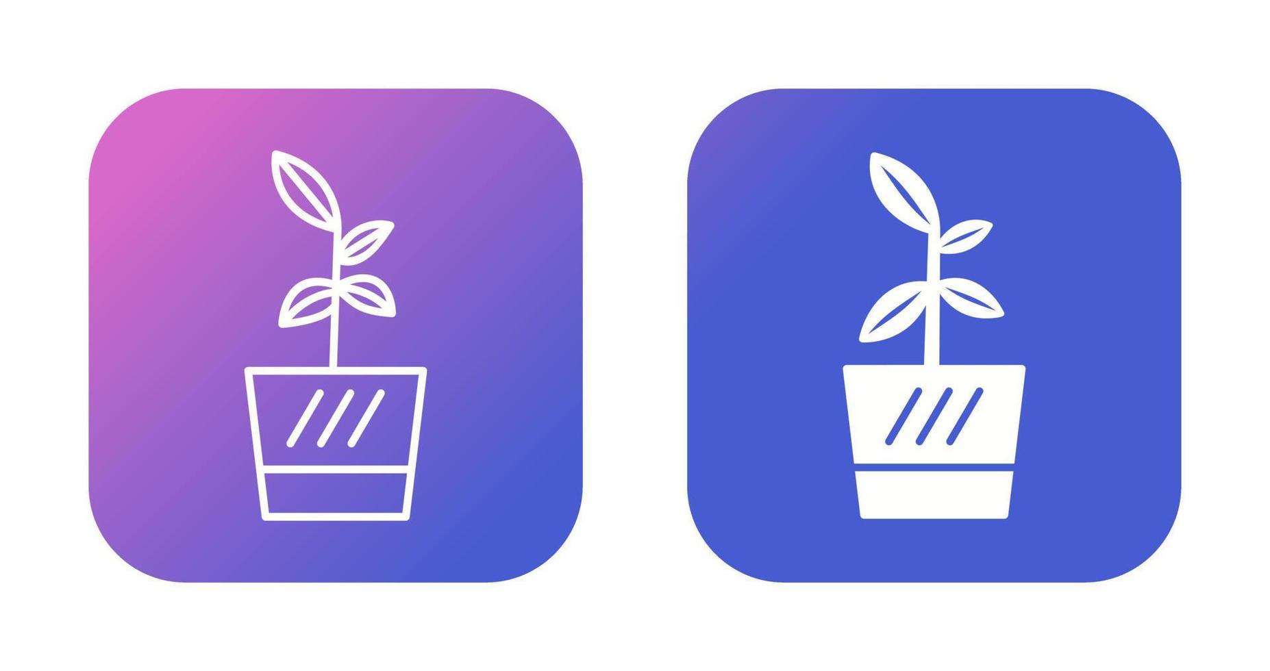 Flower Pot Vector Icon