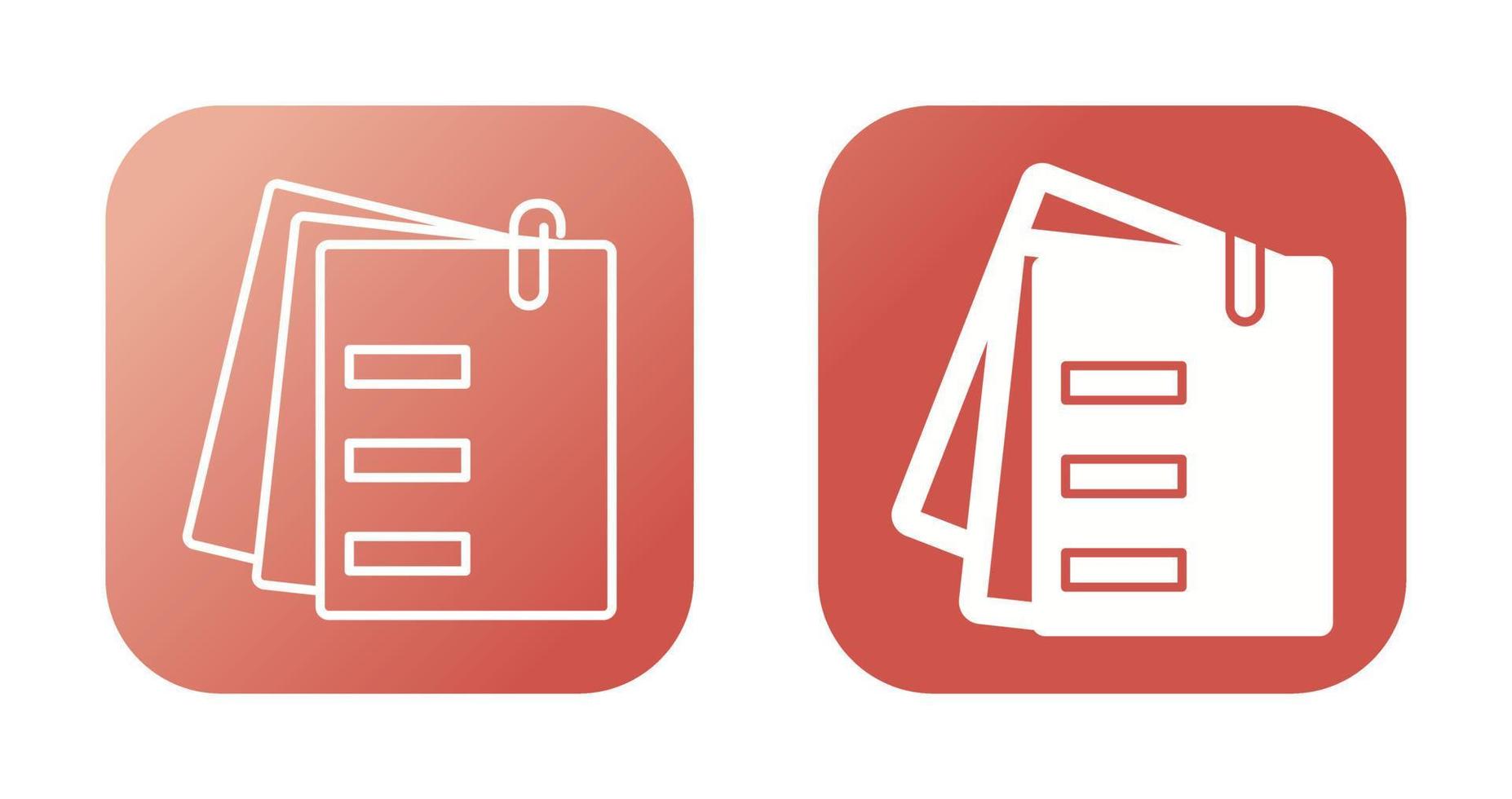 Attached Documents Vector Icon