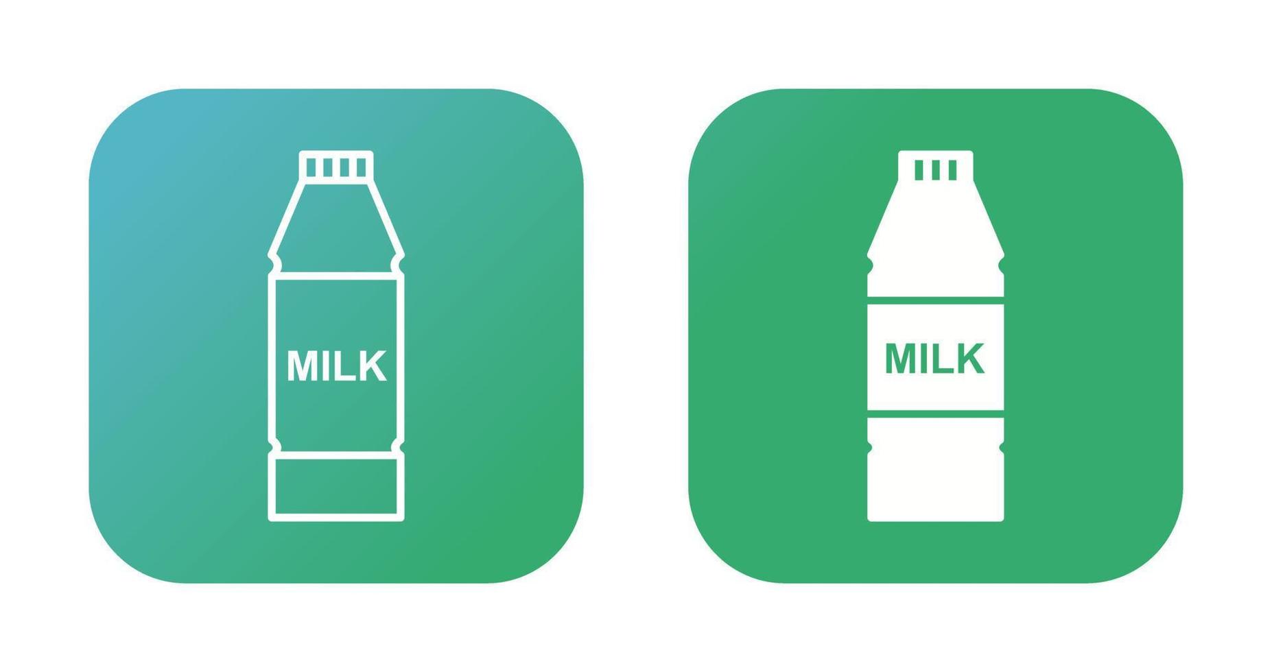 Milk Bottle Vector Icon