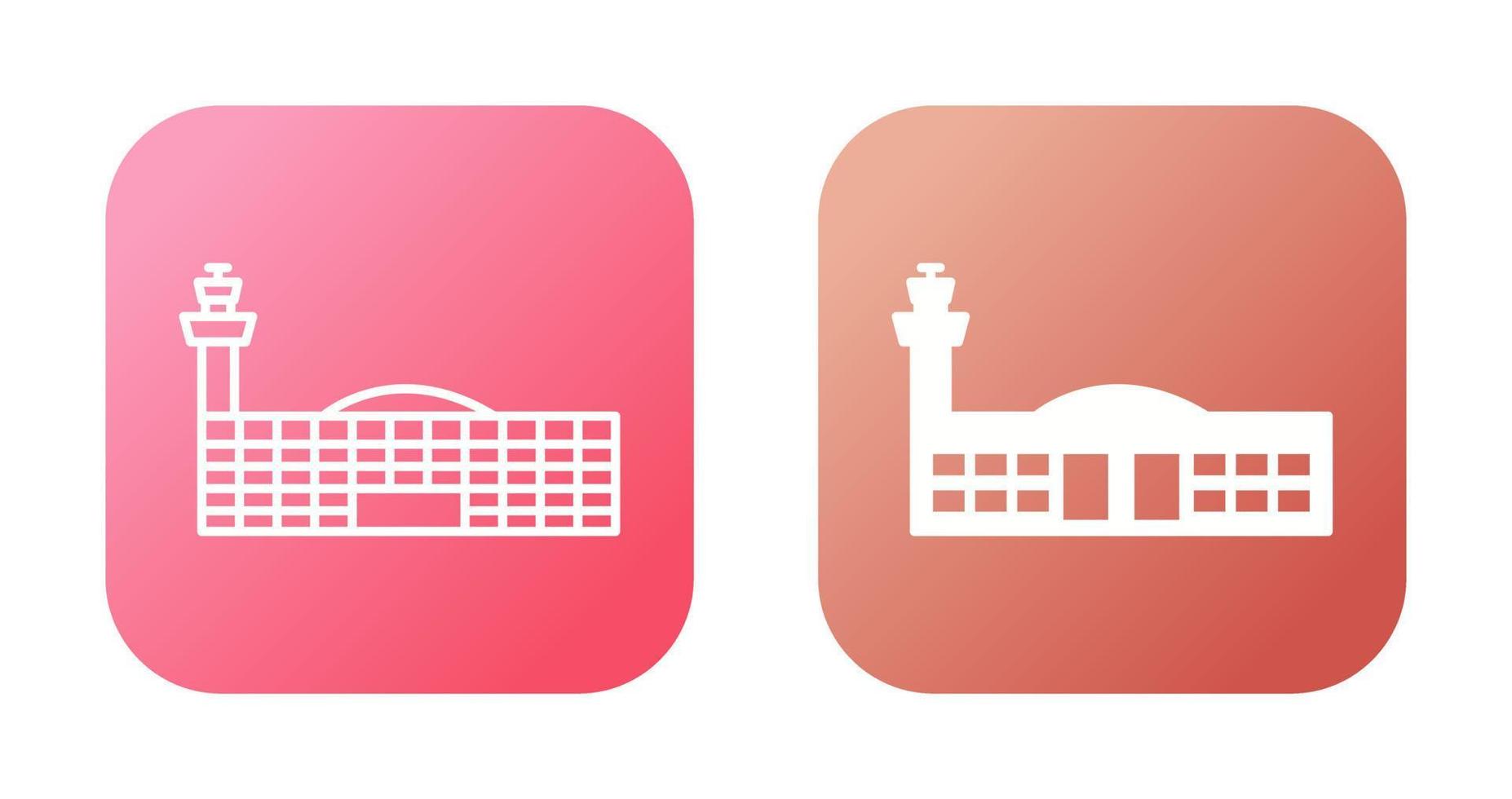 Airport Building Vector Icon