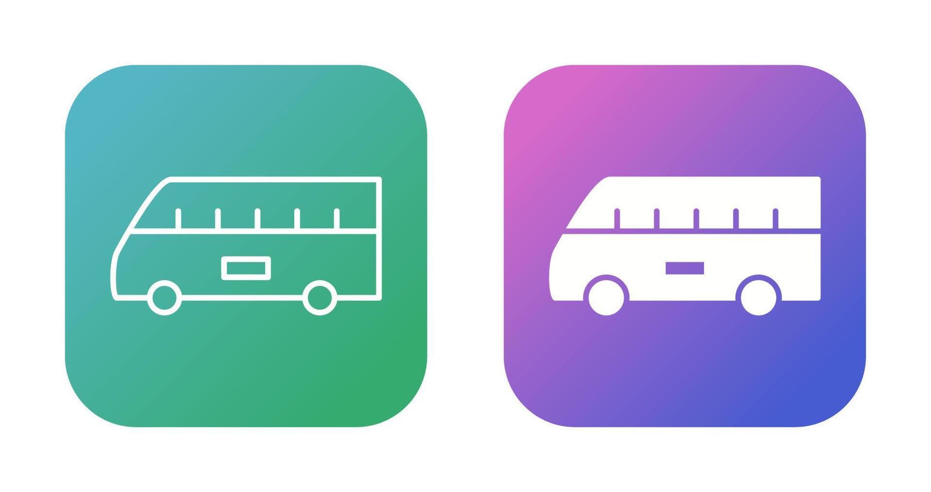 autobús en el icono de vector de aeropuerto