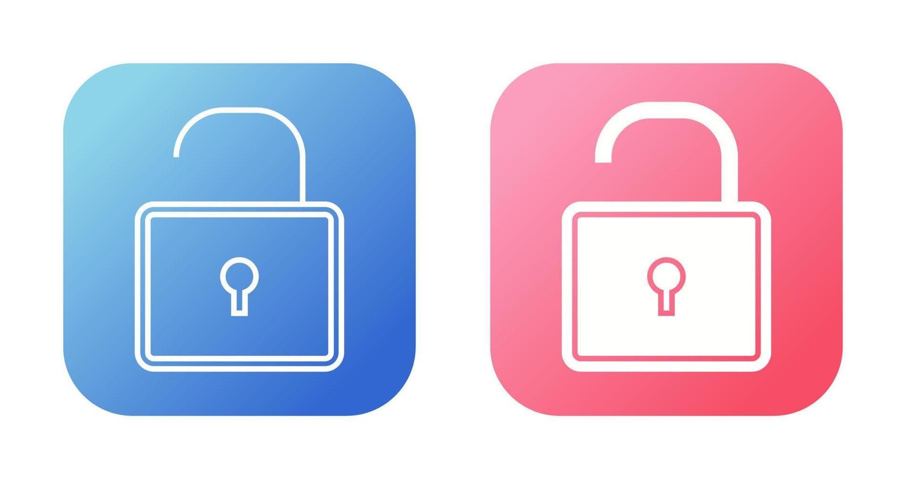 Open Lock Vector Icon Vector Icon