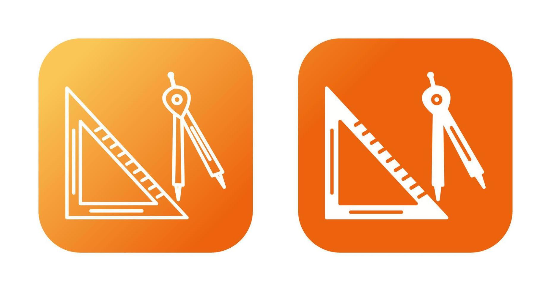 Set Square Vector Icon