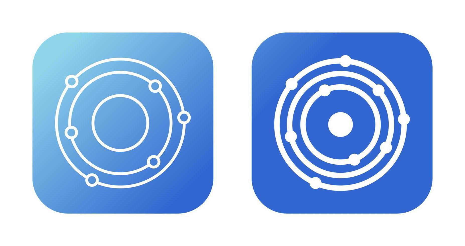 Atomic Structure Vector Icon
