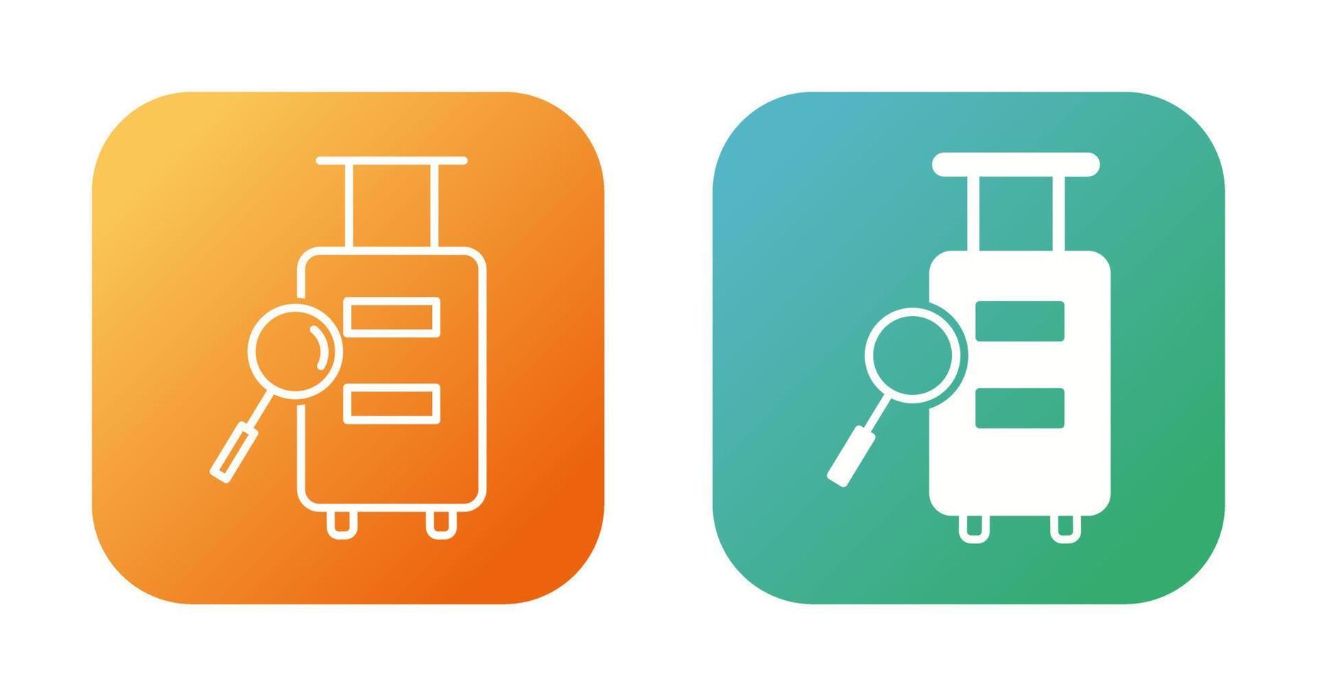 Luggage Inspection Vector Icon