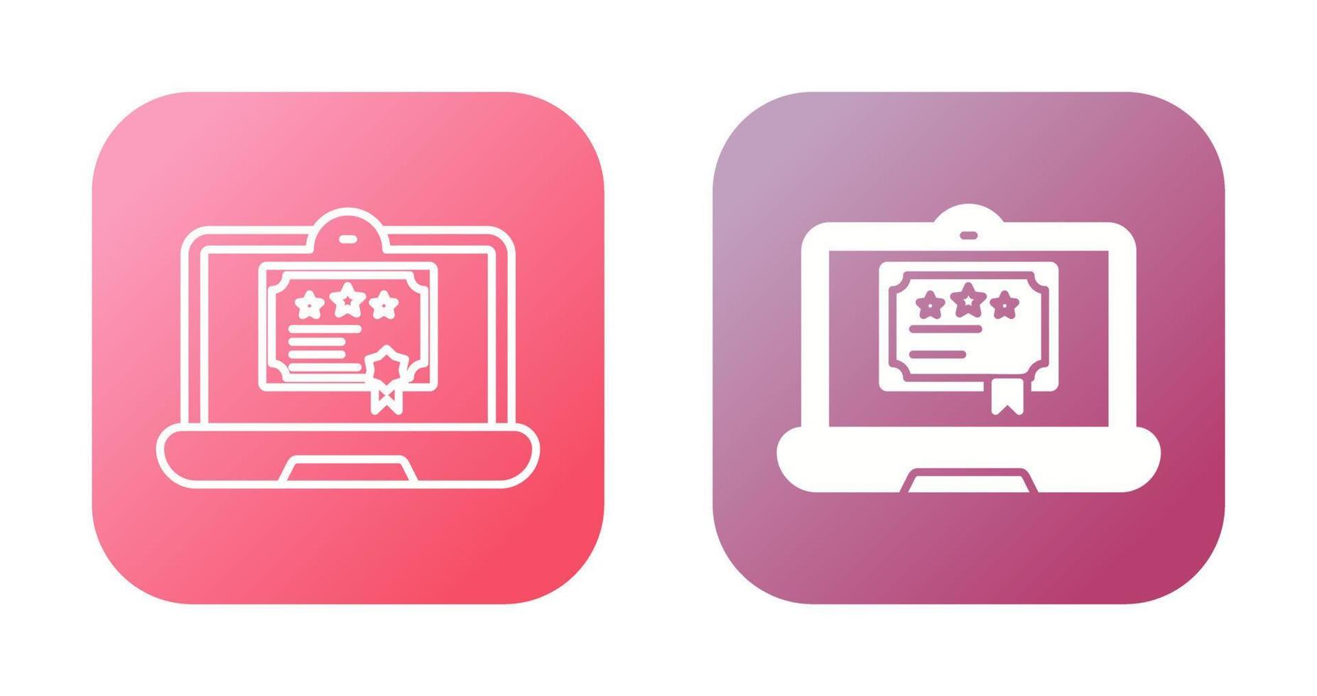 Digital Certificate Vector Icon