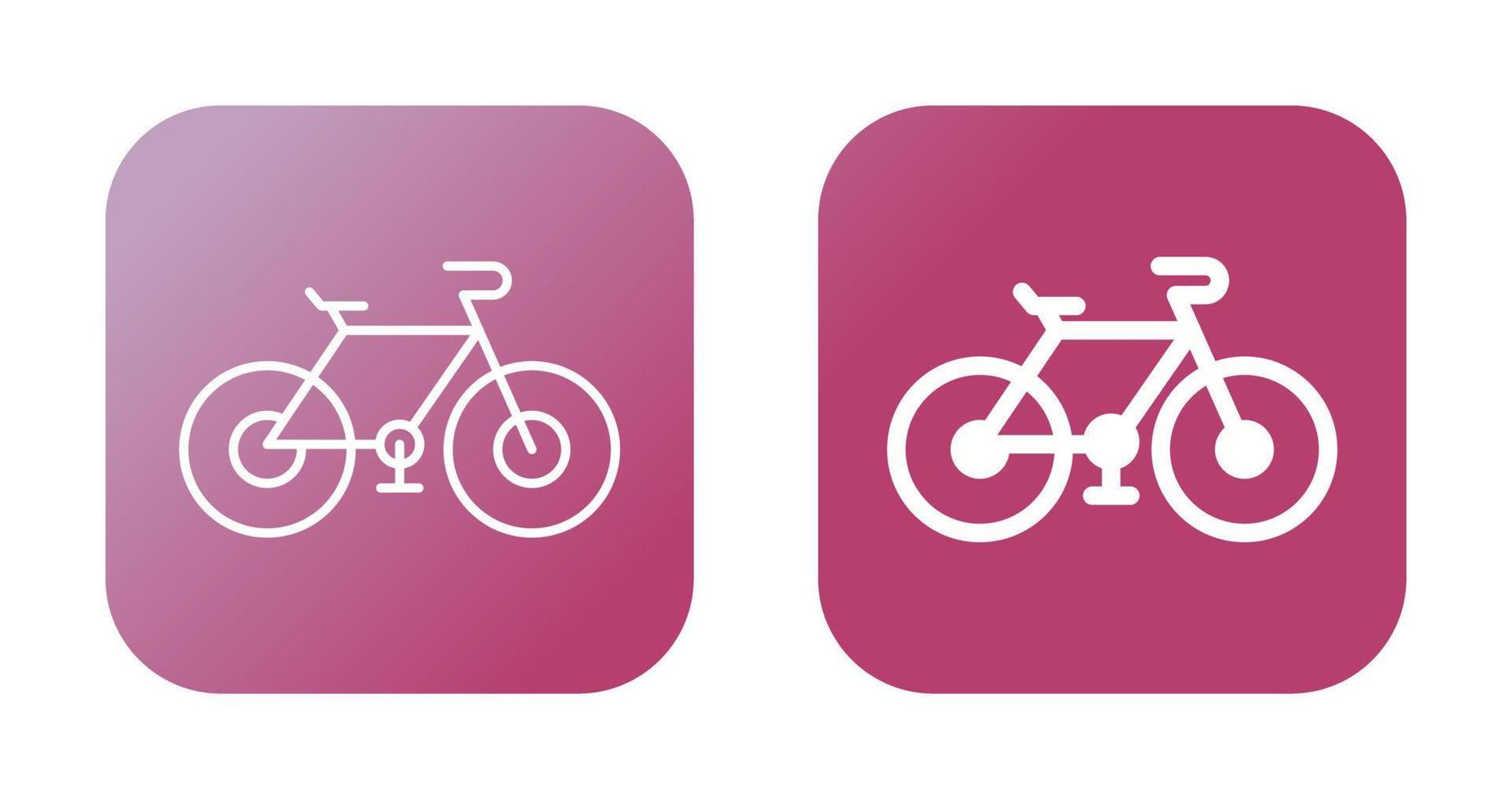 icono de vector de bicicleta