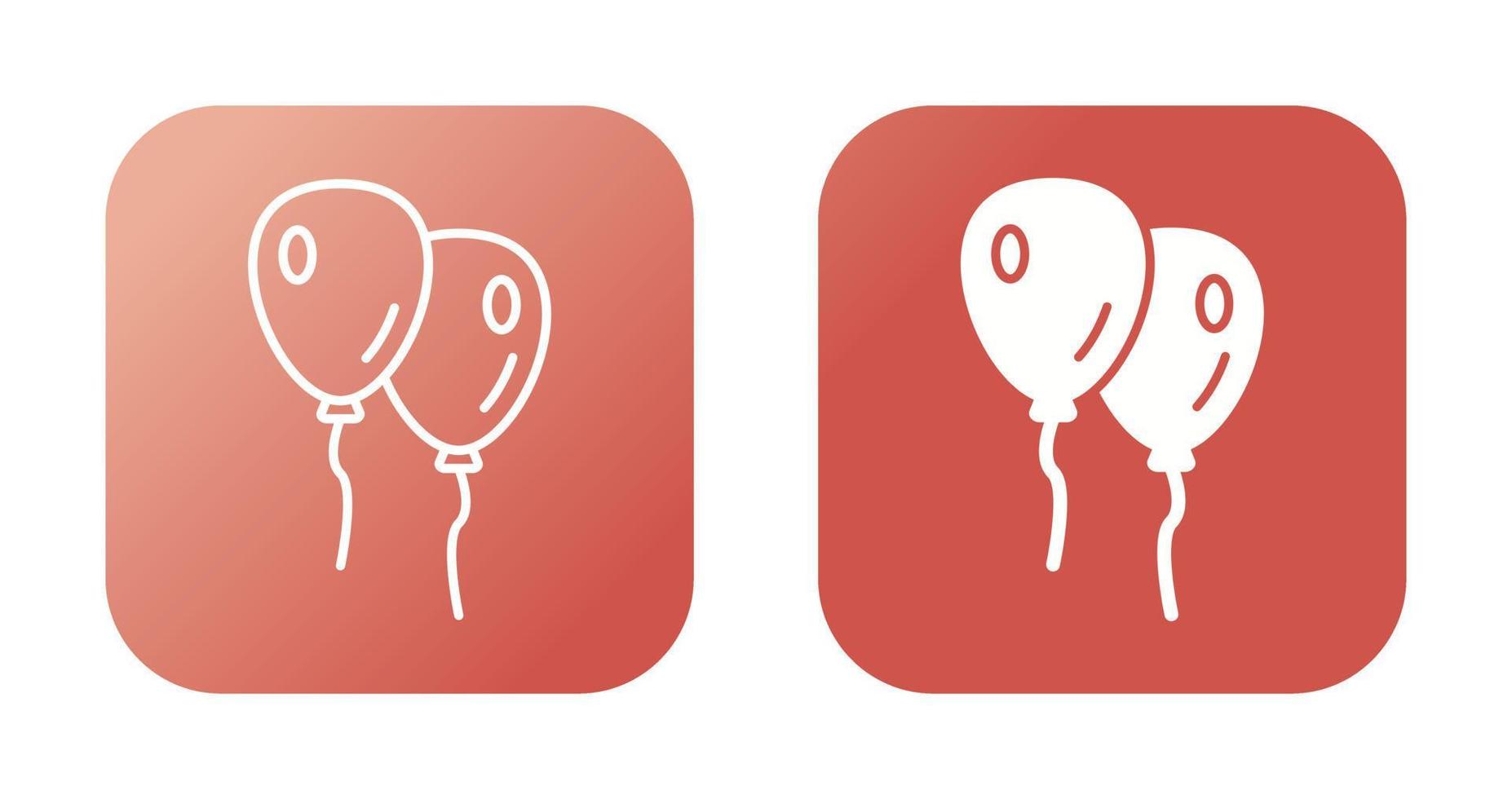 Balloons Vector Icon