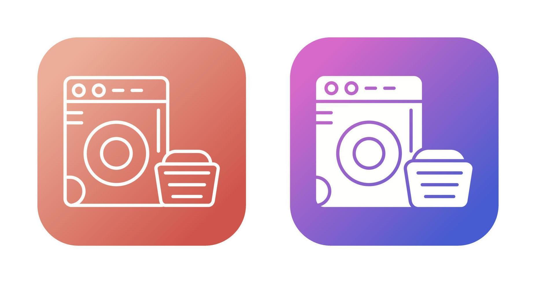 Washing Machine Vector Icon