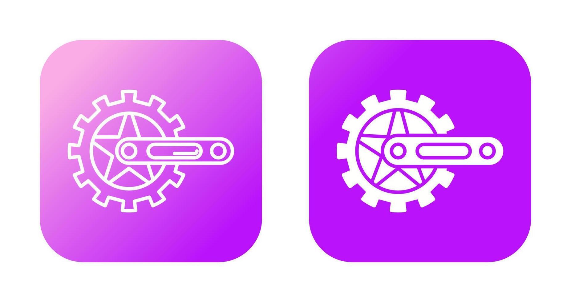 Crankset Vector Icon