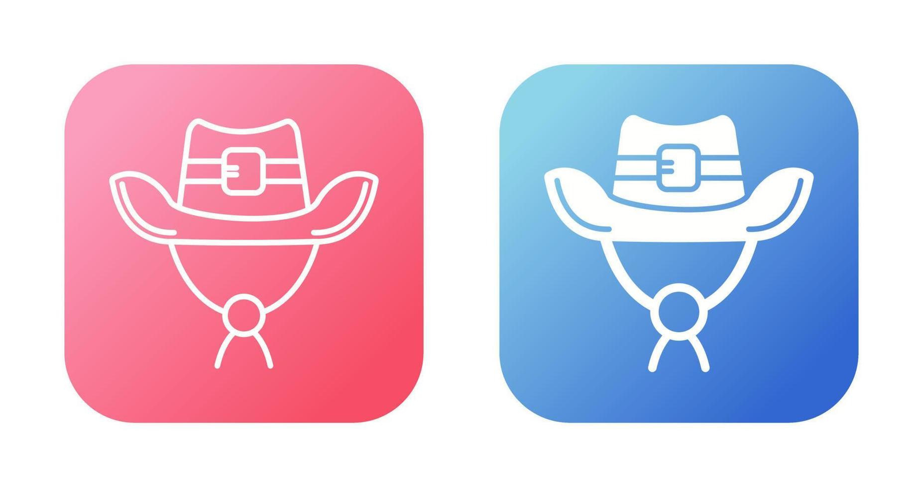 icono de vector de sombrero de vaquero