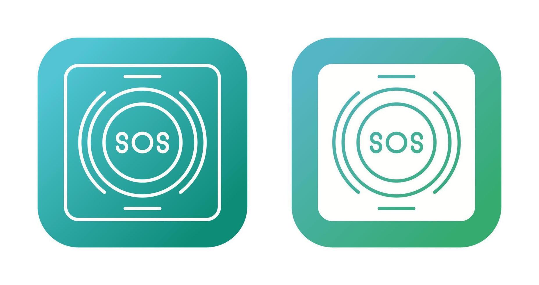 Emergency Button Vector Icon