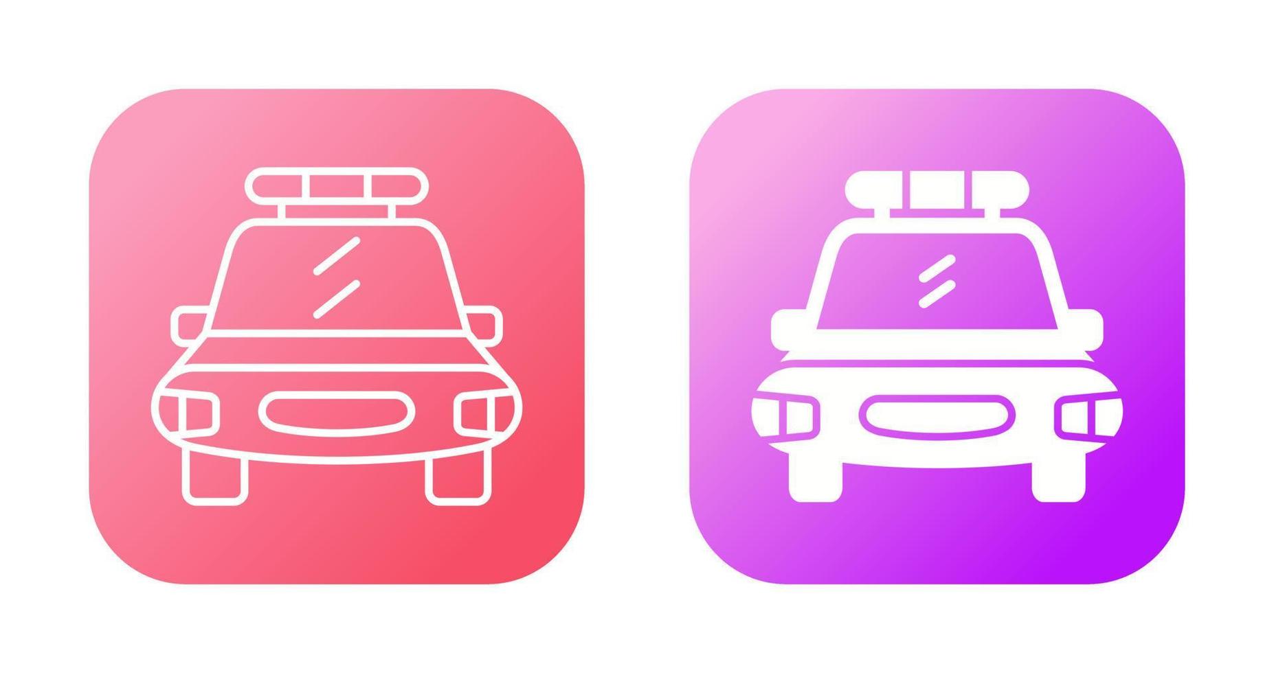 Police Car Vector Icon