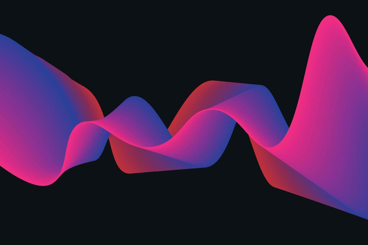 colorful gradient wave line. fluid abstract background. suitable for landing page and computer desktop wallpaper vector