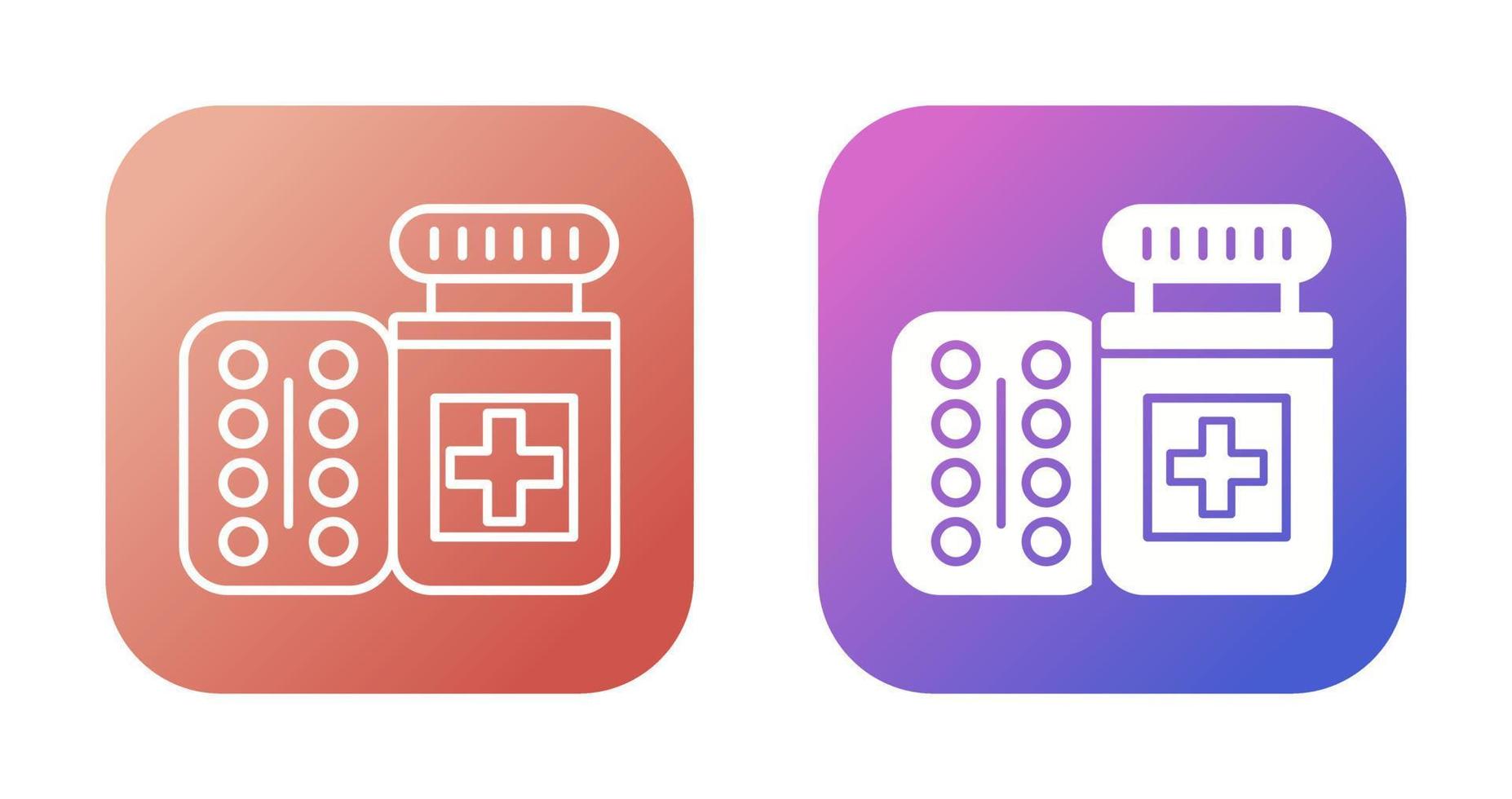 Pills Bottle Vector Icon