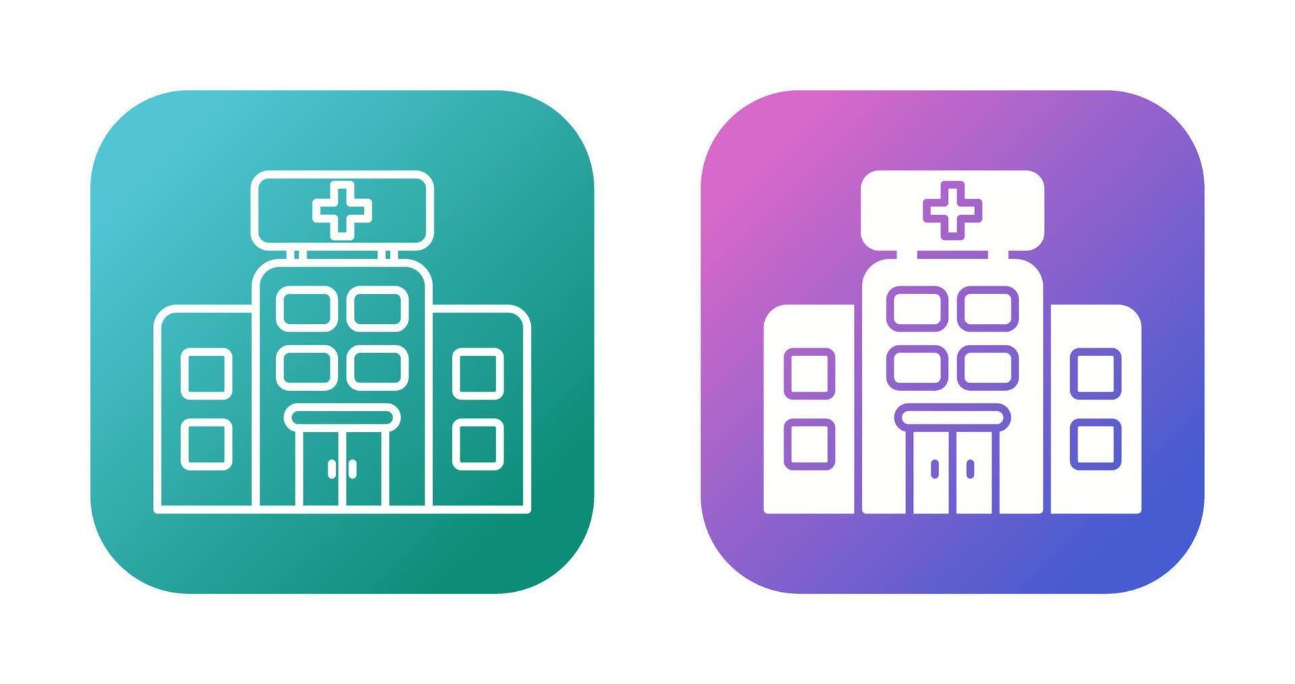 icono de vector de hospital