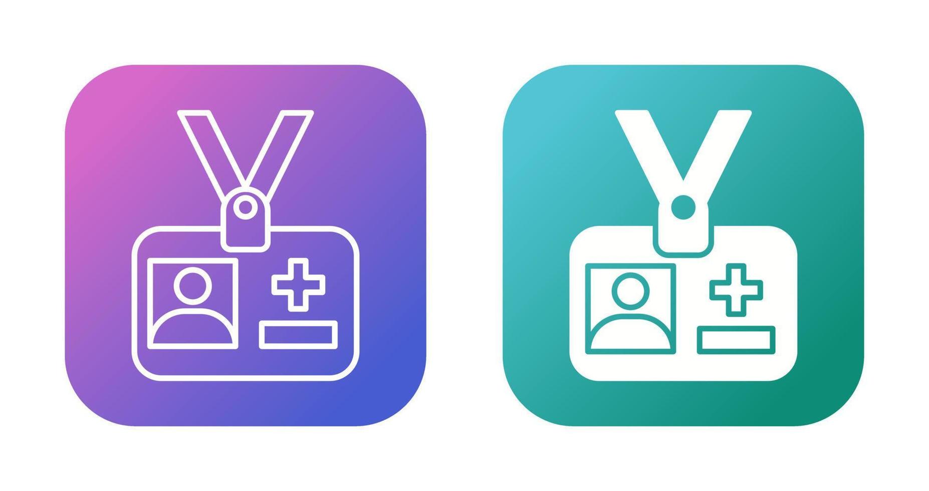 Medical Id Vector Icon
