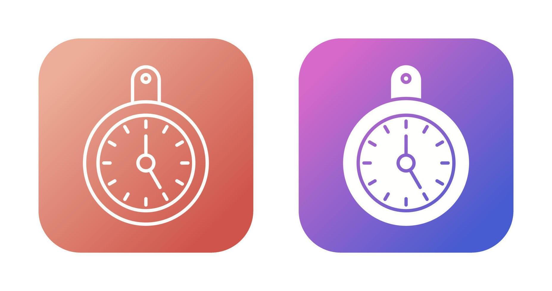 icono de vector de reloj de pared