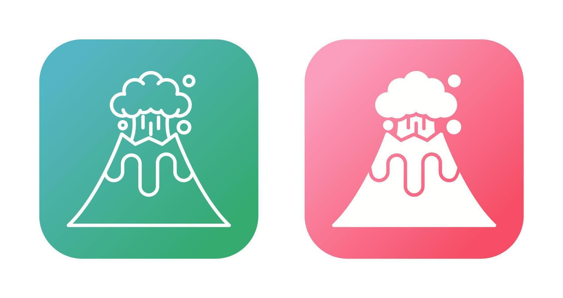 Volcano Vector Icon