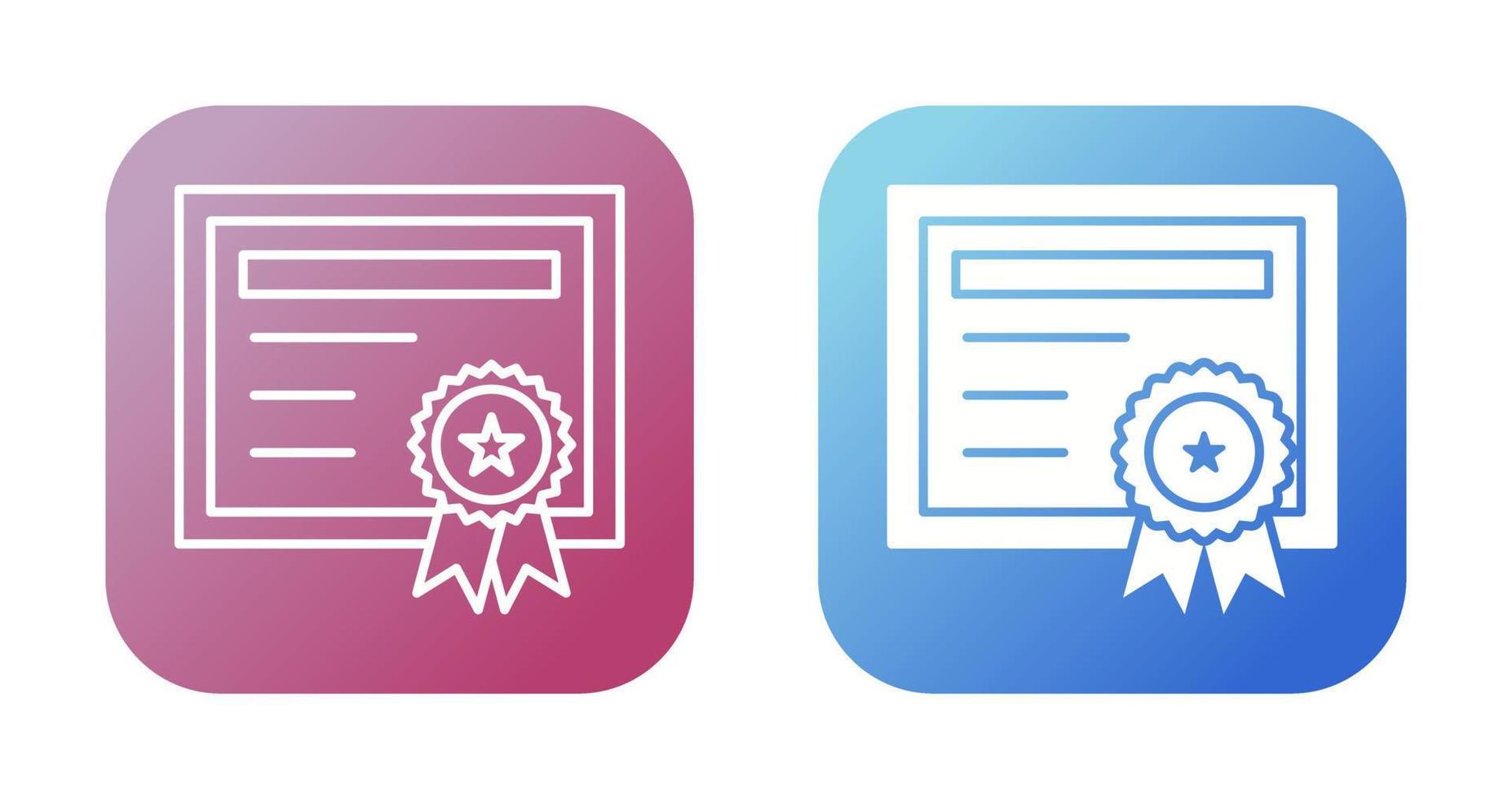 Certificate Vector Icon