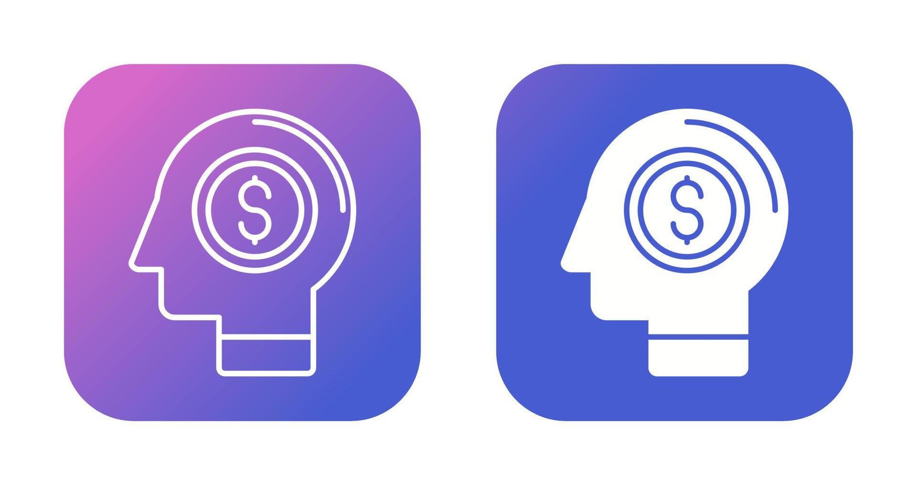 Money Thinking Vector Icon