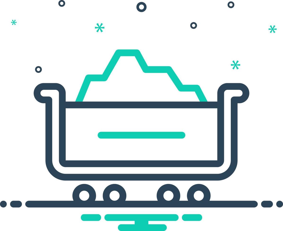 mix icon for materials vector