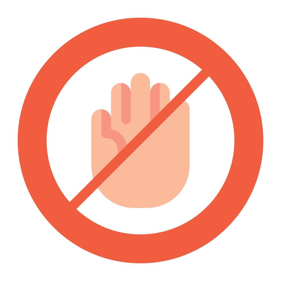 No violence ICON FOR DOWNLOAD vector