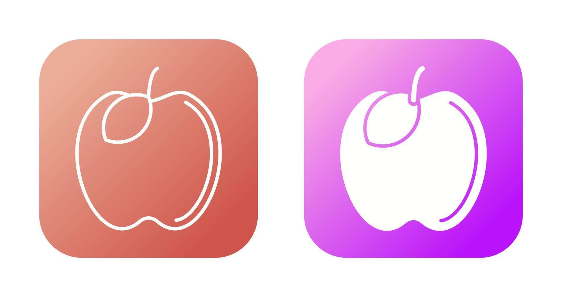 icono de vector de manzana