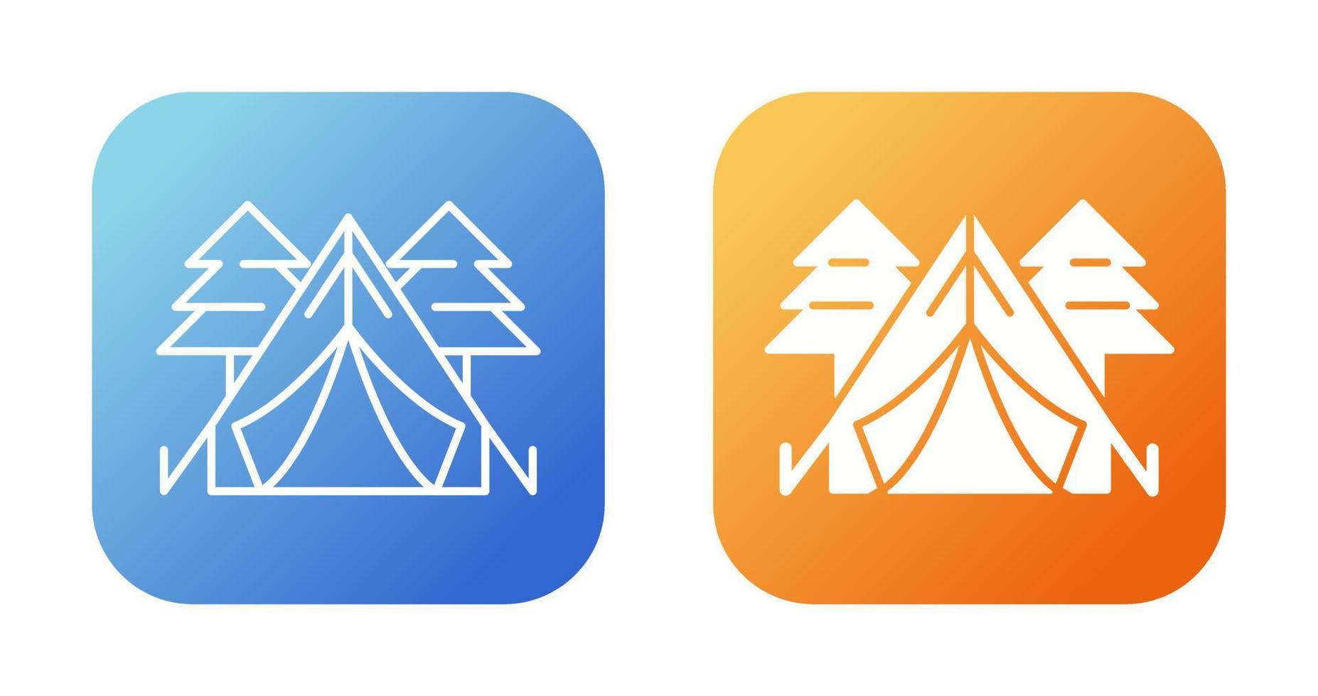 Tent Vector Icon