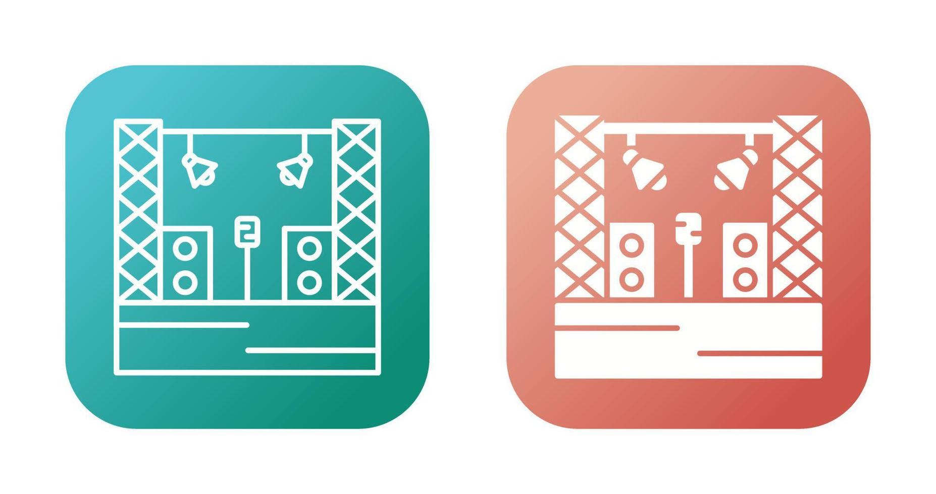 Stage Vector Icon