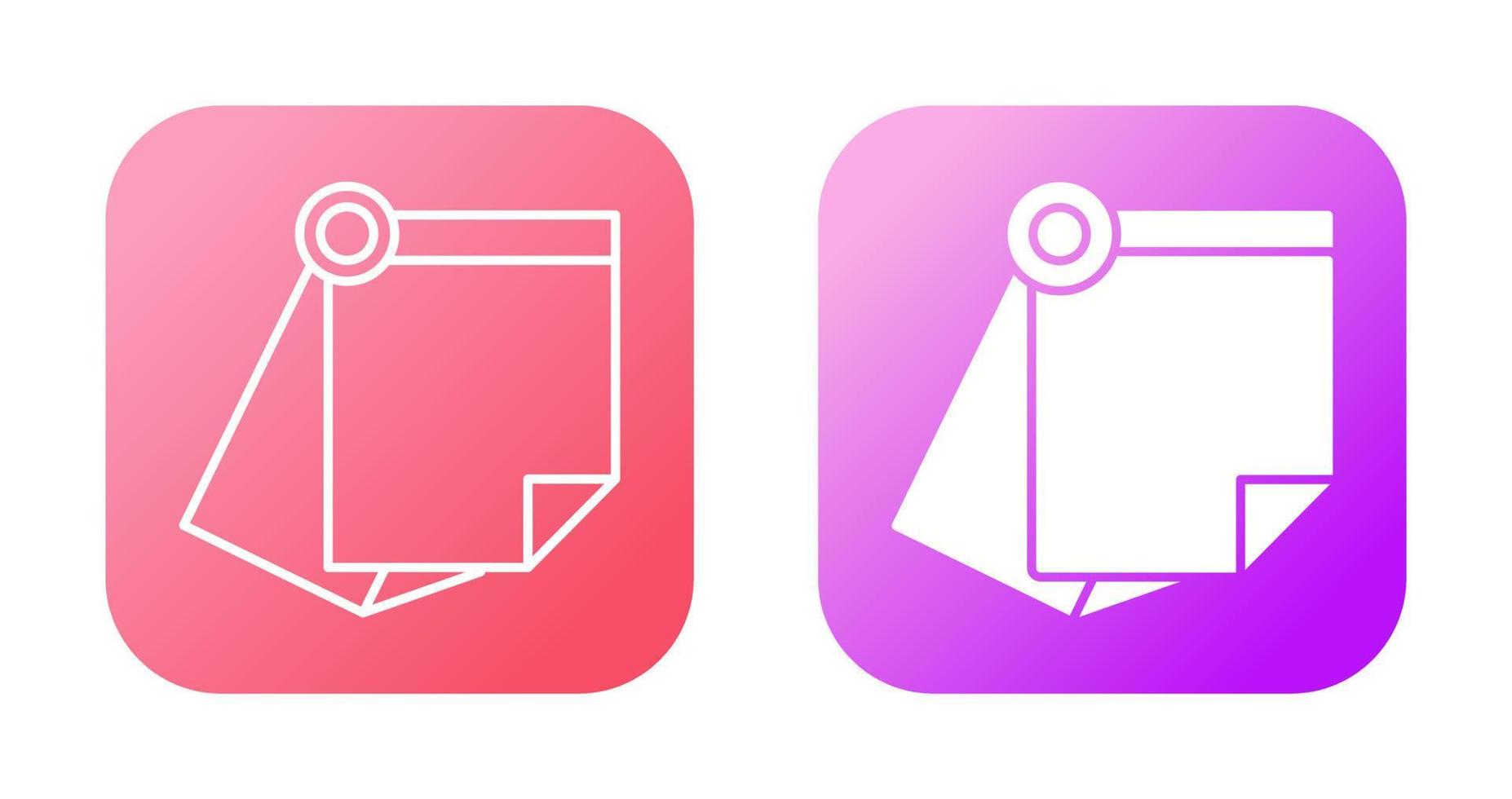 Sticky Note Vector Icon