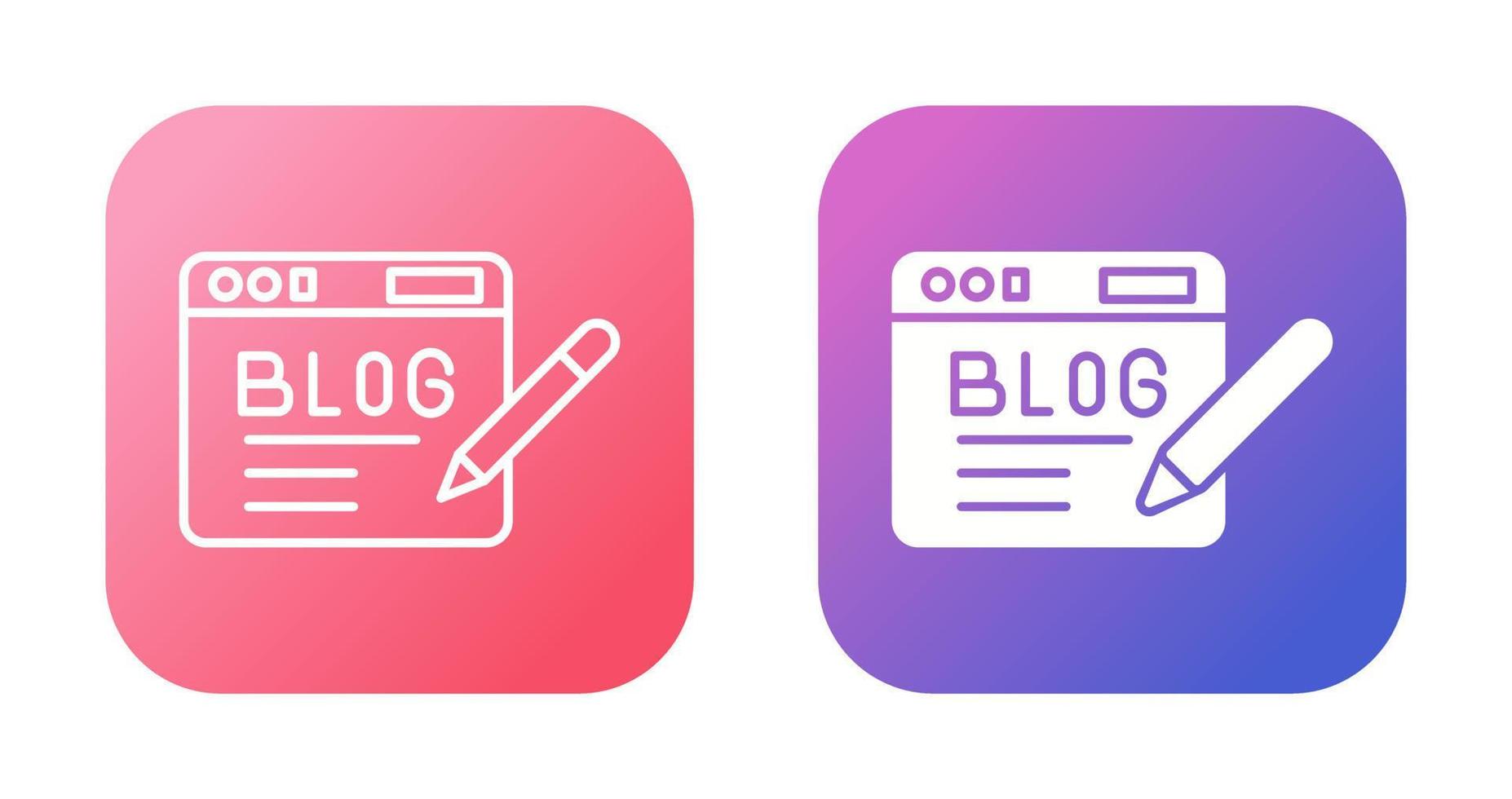 Blog Vector Icon