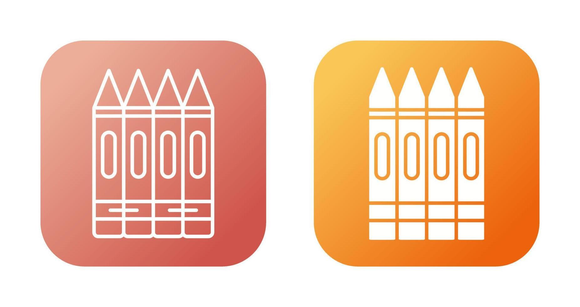 Crayons Vector Icon