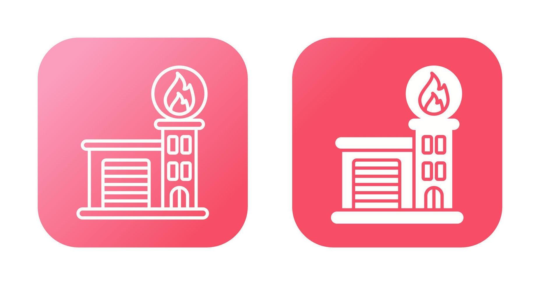 Fire Station Vector Icon