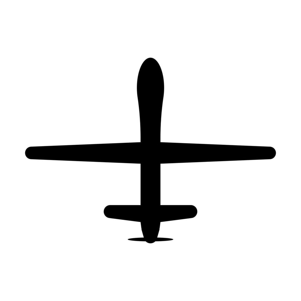 military drone icon vector aircraft for intelligence and attack for graphic design, logo, website, social media, mobile app, UI illustration