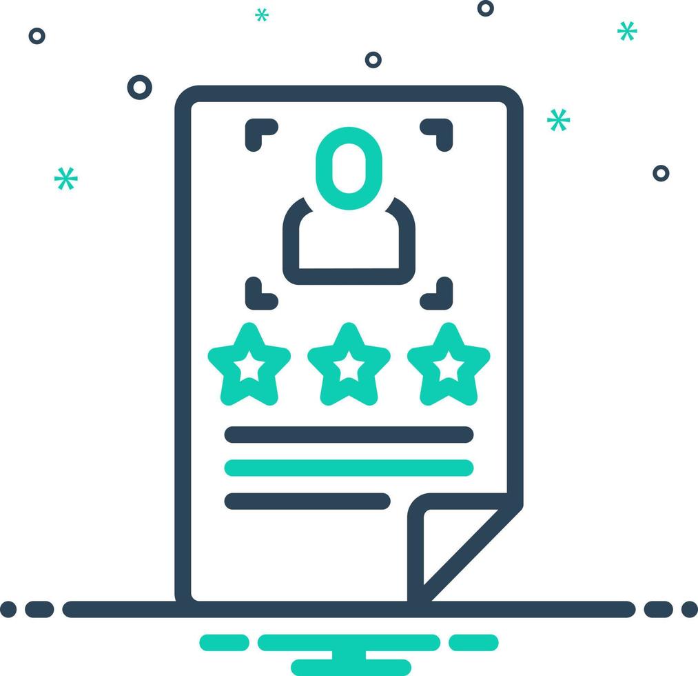 mix icon for qualifying vector
