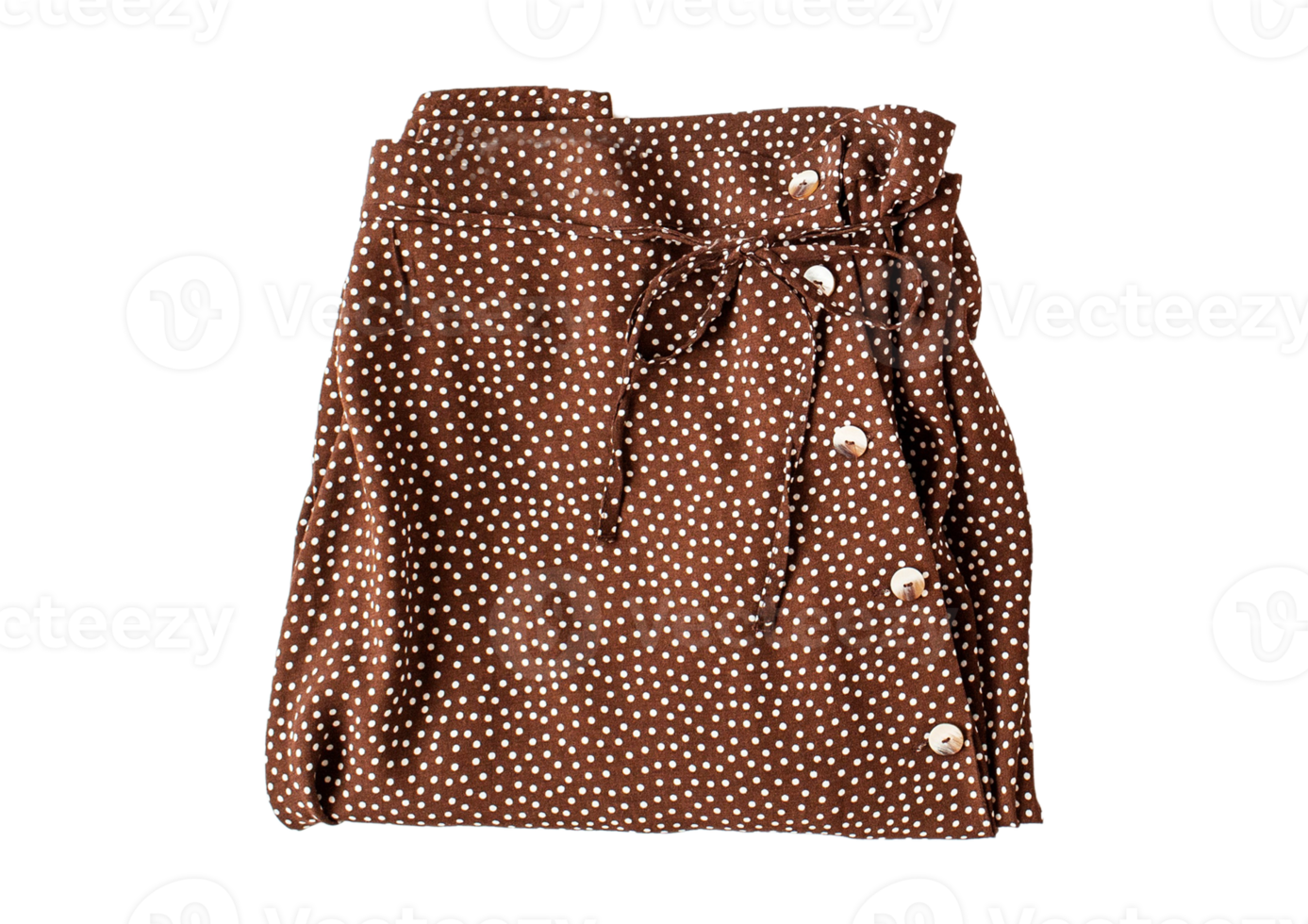 Brown skirt isolated on a transparent background png