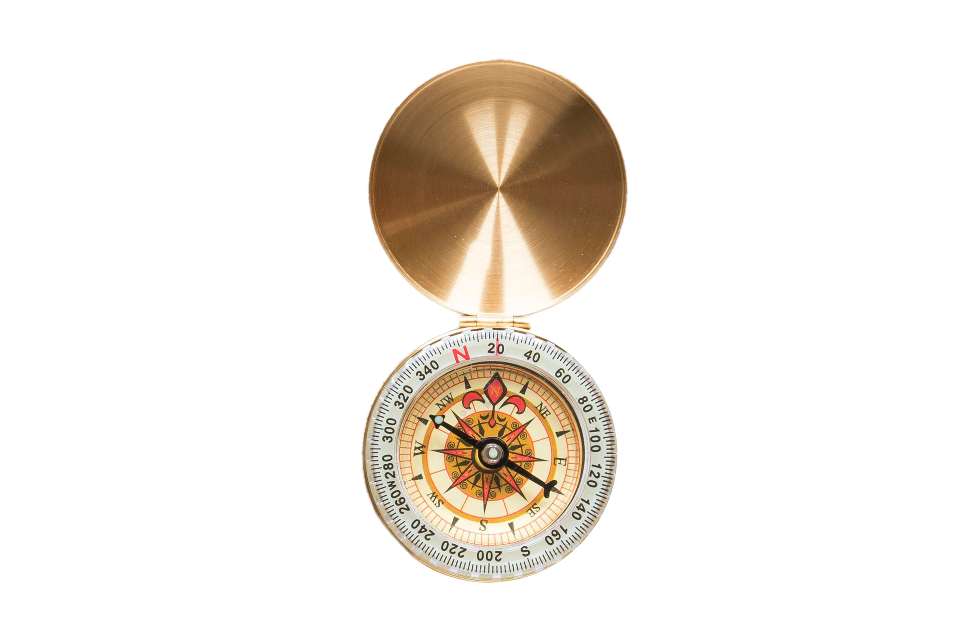 Golden compass isolated on a transparent background 22024730 PNG