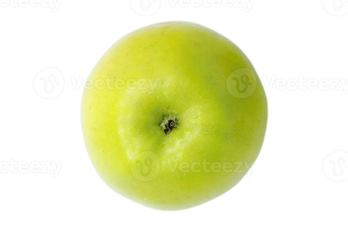 Green apple fruit isolated on a transparent background png