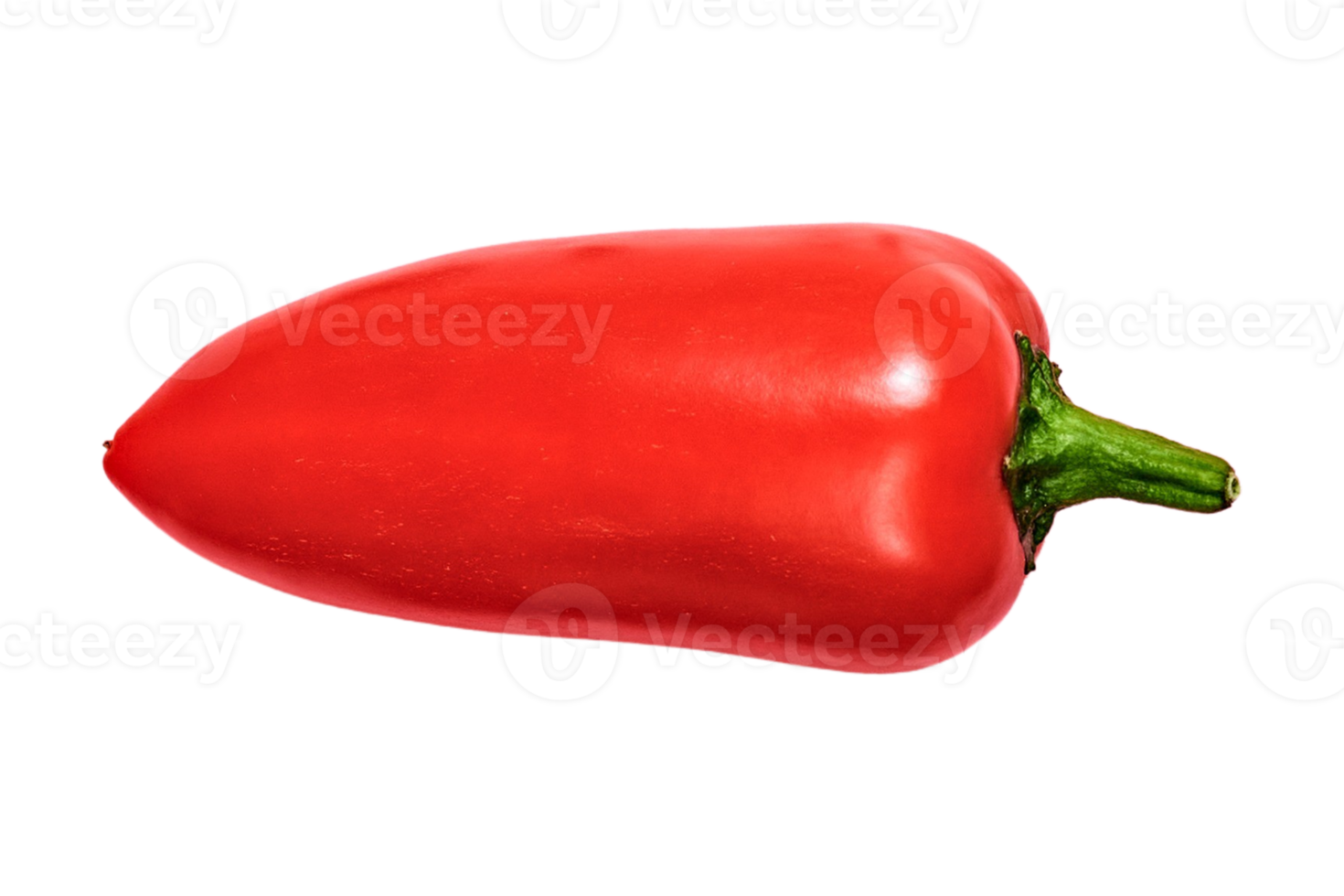 des légumes rouge paprika isolé sur une transparent Contexte png