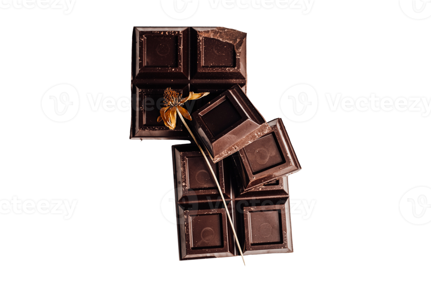 chocolate bar aislado en un transparente antecedentes png